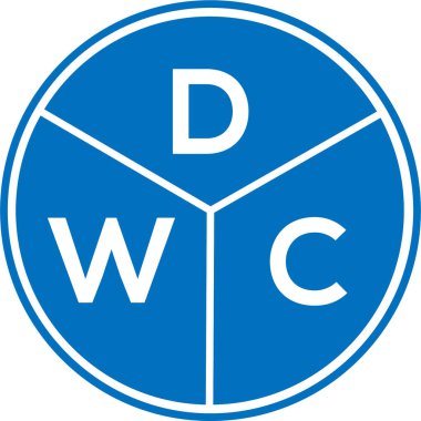Beyaz arka planda DWC harf logosu tasarımı. DWC yaratıcı daire harfi logosu konsepti. DWC harf tasarımı. Beyaz arka planda DWC harf logosu tasarımı. DWC yaratıcı daire harfi logosu konsepti. DWC harf tasarımı.