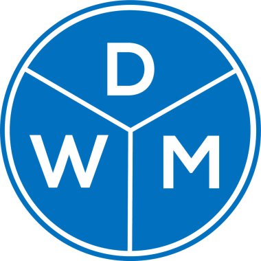 Beyaz arka planda DWM harf logosu tasarımı. DWM yaratıcı daire harfi logosu konsepti. DWM harf tasarımı. Beyaz arkaplanda DWM harf logosu tasarımı. DWM yaratıcı daire harfi logosu konsepti. DWM harf tasarımı.
