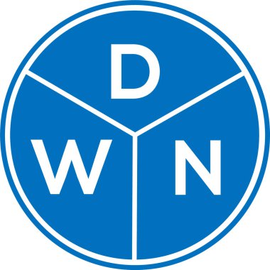 Beyaz arka planda DWN harfi logo tasarımı. DWN yaratıcı daire harf logosu konsepti. DWN harf dizaynı. Beyaz arka planda DWN harf logosu tasarımı. DWN yaratıcı daire harf logosu konsepti. DWN harf tasarımı.