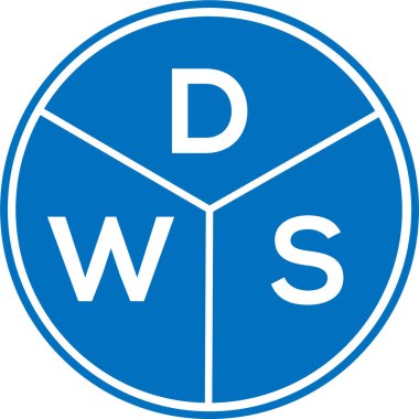 Beyaz arka planda DWS harf logosu tasarımı. DWS yaratıcı daire harf logosu konsepti. DWS harf tasarımı. Beyaz arkaplanda DWS harf logosu tasarımı. DWS yaratıcı daire harf logosu konsepti. DWS harf tasarımı.