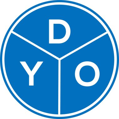 Beyaz arka planda DYO harf logosu tasarımı. DYO yaratıcı daire harfi logosu konsepti. DYO harf dizaynı. Beyaz arkaplanda DYO harfi logosu tasarımı. DYO yaratıcı daire harfi logosu konsepti. DYO harf tasarımı.