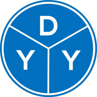 Beyaz arka planda DYY harf logosu tasarımı. Yaratıcı yuvarlak harf logosu konsepti. DYY harf dizaynı. DYY harf logosu tasarımı beyaz arkaplanda. Yaratıcı yuvarlak harf logosu konsepti. DYY harf tasarımı.