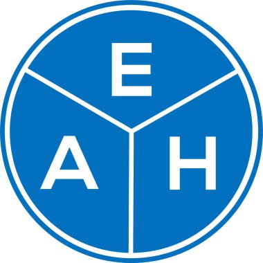 Beyaz arka planda EAH harf logosu tasarımı. Yaratıcı yuvarlak harf logosu kavramı. EAH harf dizaynı. Beyaz arka planda EAH harf logosu tasarımı. Yaratıcı yuvarlak harf logosu kavramı. EAH harf tasarımı.