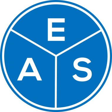 Beyaz arka planda EAS harf logosu tasarımı. EAS yaratıcı daire harfi logosu. EAS harf dizaynı. Beyaz arkaplanda EAS harf logosu tasarımı. EAS yaratıcı daire harfi logosu. EAS harf tasarımı.