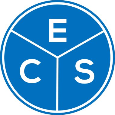 Beyaz arka planda ECS harf logosu tasarımı. ECS yaratıcı daire harfi logosu konsepti. ECS harf tasarımı. Beyaz arkaplanda ECS harfi logo tasarımı. ECS yaratıcı daire harfi logosu konsepti. ECS harf tasarımı.