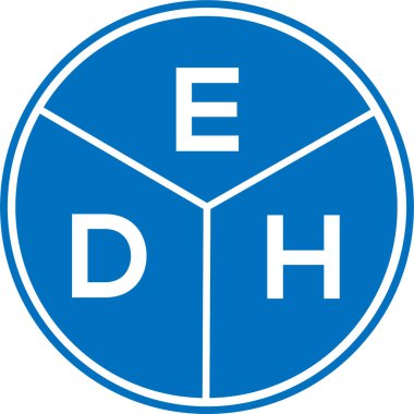 Beyaz arka planda EDH harf logosu tasarımı. EDH yaratıcı daire harfi logosu konsepti. EDH harf tasarımı. Beyaz arkaplanda EDH harfi logo tasarımı. EDH yaratıcı daire harfi logosu konsepti. EDH harf tasarımı.