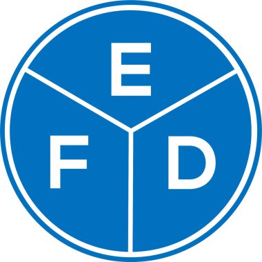 Beyaz arka planda EFD harf logosu tasarımı. EFD yaratıcı daire harfi logosu konsepti. EFD mektup dizaynı. Beyaz arka planda EFD mektup logosu tasarımı. EFD yaratıcı daire harfi logosu konsepti. EFD mektup dizaynı. Beyaz arkaplanda EFD harf logosu tasarımı. 