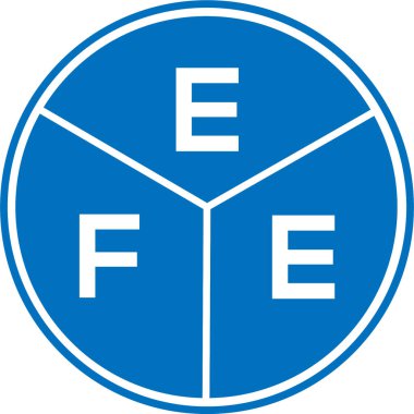 Beyaz arkaplanda EFE harf logosu tasarımı. EFE yaratıcı daire harfi logosu. EFE harf dizaynı. Beyaz arkaplanda EFE harf logosu tasarımı. EFE yaratıcı daire harfi logosu. EFE harf tasarımı.