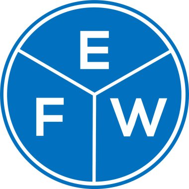 Beyaz arka planda EFW harf logosu tasarımı. EFW yaratıcı daire harfi logosu konsepti. EFW harf dizaynı. Beyaz arkaplanda EFW harf logosu tasarımı. EFW yaratıcı daire harfi logosu konsepti. EFW harf tasarımı.