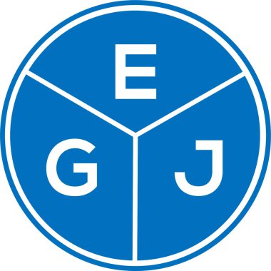 Beyaz arka planda EGJ harf logosu tasarımı. EGJ yaratıcı daire harfi logosu konsepti. EGJ harf tasarımı. Beyaz arkaplanda EGJ harf logosu tasarımı. EGJ yaratıcı daire harfi logosu konsepti. EGJ harf tasarımı.