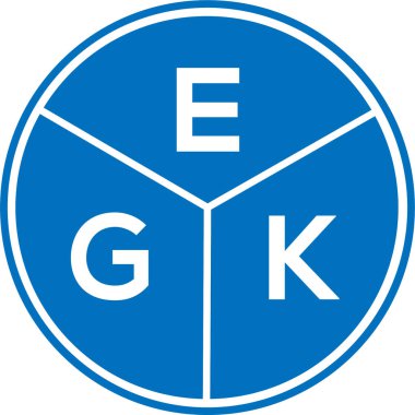 Beyaz arkaplanda EGK harf logosu tasarımı. EGK yaratıcı daire harfi logosu konsepti. EGK harf tasarımı. Beyaz arkaplanda EGK harf logosu tasarımı. EGK yaratıcı daire harfi logosu konsepti. EGK harf tasarımı.