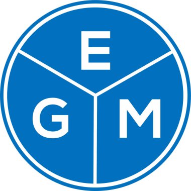 Beyaz arka planda EGM harf logosu tasarımı. EGM yaratıcı daire harfi logosu konsepti. EGM harf tasarımı. Beyaz arkaplanda EGM harf logosu tasarımı. EGM yaratıcı daire harfi logosu konsepti. EGM harf tasarımı. Beyaz arkaplanda EGM harfi logo tasarımı. 