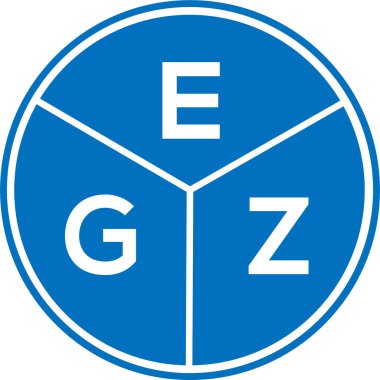 Beyaz arkaplanda EGZ harf logosu tasarımı. EGZ yaratıcı daire harfi logosu konsepti. EGZ harf dizaynı. Beyaz arkaplanda EGZ harfi logo tasarımı. EGZ yaratıcı daire harfi logosu konsepti. EGZ harf tasarımı.