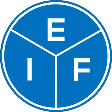 Beyaz arkaplanda EIF mektup logosu tasarımı. EIF yaratıcı daire harfi logosu kavramı. AYF mektup dizaynı. Beyaz arkaplanda EIF mektup logosu tasarımı. EIF yaratıcı daire harfi logosu kavramı. EIF harf tasarımı.