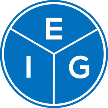 Beyaz arkaplanda EIG harf logosu tasarımı. EIG yaratıcı daire harfi logosu konsepti. EIG harf tasarımı. Beyaz arkaplanda EIG harf logosu tasarımı. EIG yaratıcı daire harfi logosu konsepti. EIG harf tasarımı.