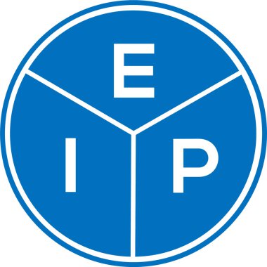 Beyaz arkaplanda EIP mektup logosu tasarımı. EIP yaratıcı daire harfi logosu. EIP mektup tasarımı. Beyaz arkaplanda EIP mektup logosu tasarımı. EIP yaratıcı daire harfi logosu. EIP harf tasarımı.