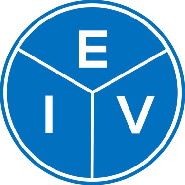 Beyaz arka planda EIV harfli logo tasarımı. EIV yaratıcı daire harfi logosu. EIV harf dizaynı. Beyaz arkaplanda EIV harf logosu tasarımı. EIV yaratıcı daire harfi logosu. EIV harf tasarımı.