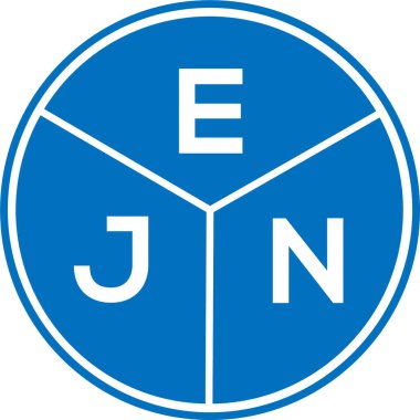 Beyaz arka planda EJN harf logosu tasarımı. EJN yaratıcı daire harfi logosu konsepti. EJN harf tasarımı. Beyaz arkaplanda EJN harf logosu tasarımı. EJN yaratıcı daire harfi logosu konsepti. EJN harf tasarımı.