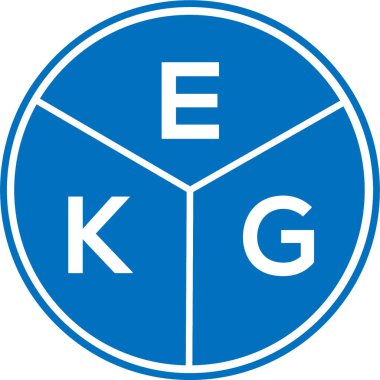 Beyaz arka planda EKG mektup logosu tasarımı. EKG yaratıcı daire harfi logosu. EKG mektup tasarımı. EKG harf logosu tasarımı beyaz arka planda. EKG yaratıcı daire harfi logosu. EKG harf tasarımı.
