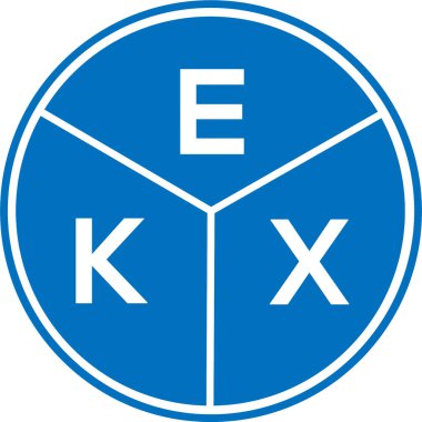 Beyaz arka planda EKX harf logosu tasarımı. EKX yaratıcı daire harfi logosu. EKX harf tasarımı. EKX harf logosu tasarımı beyaz arka planda. EKX yaratıcı daire harfi logosu. EKX harf tasarımı.