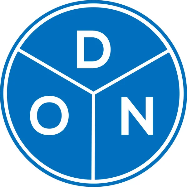 Don Diseño Del Logotipo Letra Sobre Fondo Blanco Don Creativo — Archivo Imágenes Vectoriales