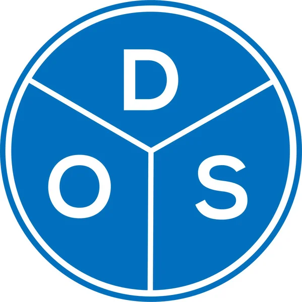 Beyaz arka planda DOS harfi logo tasarımı. DOS yaratıcı daire harf logosu konsepti. DOS harf tasarımı. DOS harfi logo tasarımı beyaz arkaplanda. DOS yaratıcı daire harf logosu konsepti. DOS harf tasarımı.