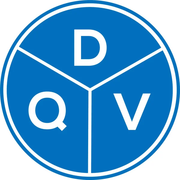 Diseño Del Logotipo Letra Dqv Sobre Fondo Blanco Dqv Creativo — Archivo Imágenes Vectoriales