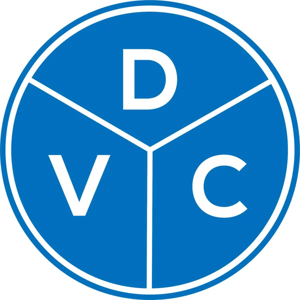 Diseño Del Logotipo Letra Dvc Sobre Fondo Blanco Dvc Creativo — Archivo Imágenes Vectoriales