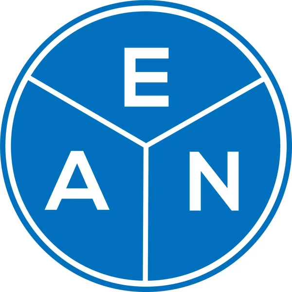 Ean Carta Logotipo Design Fundo Branco Ean Criativo Círculo Carta — Vetor de Stock