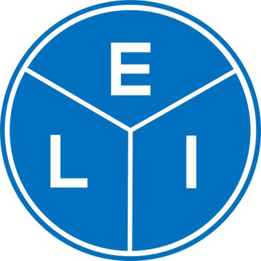 Beyaz arka planda ELI harf logosu tasarımı. ELI yaratıcı daire harfi logosu konsepti. ELI harf dizaynı. Beyaz arka planda ELI harf logosu tasarımı. ELI yaratıcı daire harfi logosu konsepti. ELI harf tasarımı.