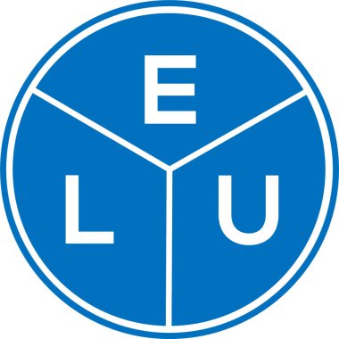Beyaz arka planda ELU mektup logosu tasarımı. ELU yaratıcı daire harfi logosu konsepti. ELU harf dizaynı. ELU harf logosu dizaynı beyaz arkaplanda. ELU yaratıcı daire harfi logosu konsepti. ELU harf tasarımı.