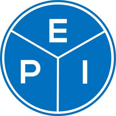 Beyaz arka planda EPI harf logosu tasarımı. EPI yaratıcı daire harfi logosu konsepti. EPI harf dizaynı. Beyaz arkaplanda EPI harfi logosu tasarımı. EPI yaratıcı daire harfi logosu konsepti. EPI harf tasarımı.