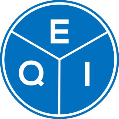 Beyaz arka planda EQI harf logosu tasarımı. EQI yaratıcı daire harfi logosu konsepti. EQI harf dizaynı. Beyaz arka planda EQI harfi logo tasarımı. EQI yaratıcı daire harfi logosu konsepti. EQI harf tasarımı.