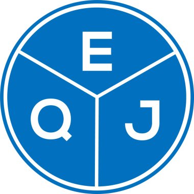 Beyaz arka planda EQJ harf logosu tasarımı. EQJ yaratıcı daire harfi logosu konsepti. EQJ harf tasarımı. Beyaz arkaplanda EQJ harfi logo tasarımı. EQJ yaratıcı daire harfi logosu konsepti. EQJ harf tasarımı.