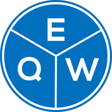 Beyaz arkaplanda EQW harf logosu tasarımı. EQW yaratıcı daire harfi logosu konsepti. EQW harf tasarımı. Beyaz arkaplanda EQW harf logosu tasarımı. EQW yaratıcı daire harfi logosu konsepti. EQW harf tasarımı.