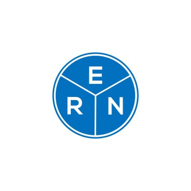 Beyaz arka planda ERN harf logosu tasarımı. ERN yaratıcı daire harfi logosu. ERN harf dizaynı. Beyaz arkaplanda ERN harfi logosu tasarımı. ERN yaratıcı daire harfi logosu. ERN harf tasarımı.