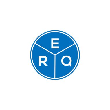 Beyaz arka planda ERQ harfi logo tasarımı. ERQ yaratıcı daire harfi logosu. ERQ harf dizaynı. Beyaz arkaplanda ERQ harfi logosu tasarımı. ERQ yaratıcı daire harfi logosu. ERQ harf tasarımı.