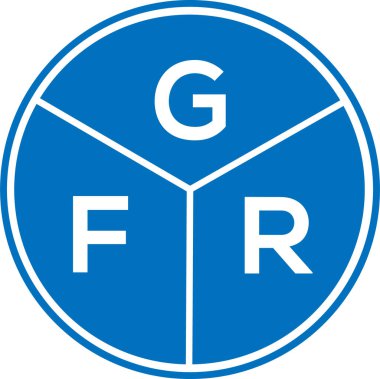 Beyaz arka planda GFR harf logosu tasarımı. GFR yaratıcı daire harfi logosu konsepti. GFR harf dizaynı. Beyaz arka planda GFR harf logosu tasarımı. GFR yaratıcı daire harfi logosu konsepti. GFR harf tasarımı.