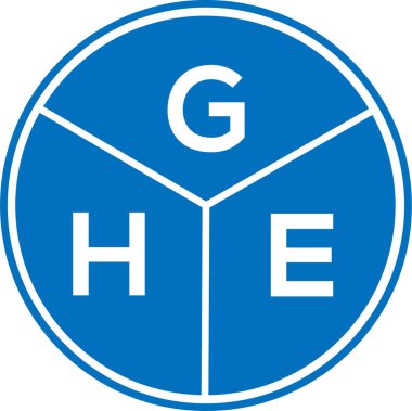 Beyaz arka planda GHE harf logosu tasarımı. GHE yaratıcı daire harfi logosu. GHE mektup tasarımı. Beyaz arka planda GHE harf logosu tasarımı. GHE yaratıcı daire harfi logosu. GHE harf tasarımı.