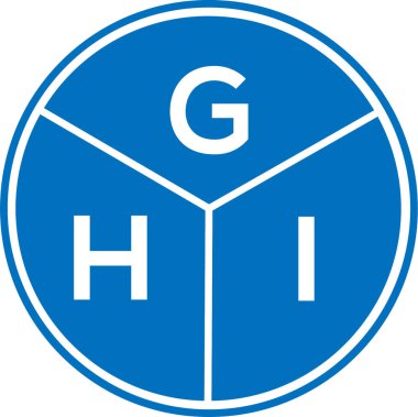 Beyaz arka planda GHI harf logosu tasarımı. GHI yaratıcı daire harfi logosu konsepti. GHI mektup dizaynı. GHI harf logosu tasarımı beyaz arka planda. GHI yaratıcı daire harfi logosu konsepti. GHI harf tasarımı.