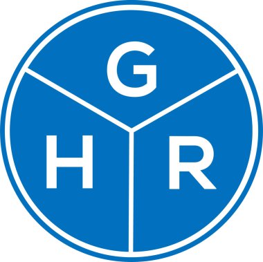 Beyaz arka planda GHR harf logosu tasarımı. GHR yaratıcı daire harfi logosu. GHR harf dizaynı. Beyaz arka planda GHR harf logosu tasarımı. GHR yaratıcı daire harfi logosu. GHR harf tasarımı.