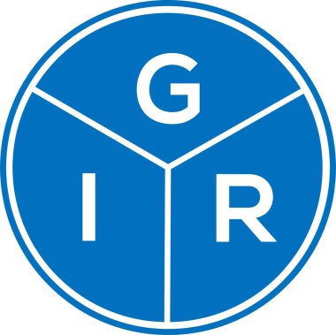 Beyaz arka planda GIR harf logosu tasarımı. GIR yaratıcı daire harfi logosu. GIR harf dizaynı. GIR harf logosu tasarımı beyaz arka planda. GIR yaratıcı daire harfi logosu. GIR harf tasarımı.