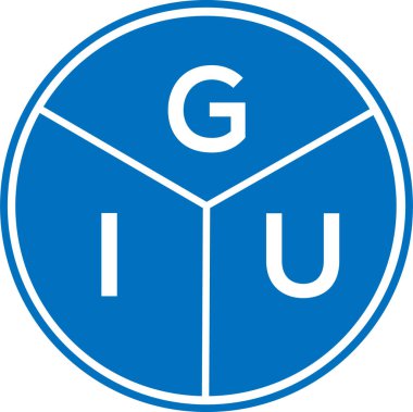 GIU 'nun beyaz arka planda harf logosu tasarımı. GIU yaratıcı daire harfi logosu. GIU mektup tasarımı. GIU 'nun beyaz arka planda harf logosu tasarımı. GIU yaratıcı daire harfi logosu. GIU harf tasarımı.