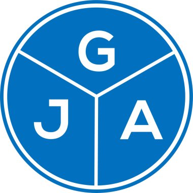 Beyaz arka planda GJA harf logosu tasarımı. GJA yaratıcı daire harf logosu konsepti. GJA harf dizaynı. GJA harf logosu tasarımı beyaz arkaplanda. GJA yaratıcı daire harf logosu konsepti. GJA harf tasarımı.