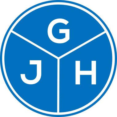 Beyaz arka planda GJH harf logosu tasarımı. GJH yaratıcı daire harfi logosu konsepti. GJH harf tasarımı. Beyaz arkaplanda GJH harf logosu tasarımı. GJH yaratıcı daire harfi logosu konsepti. GJH harf tasarımı.
