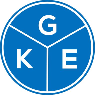 Beyaz arkaplanda GKE harfi logo tasarımı. Yaratıcı yuvarlak harf logosu kavramı. GKE harf tasarımı. Beyaz arkaplanda GKE harf logosu tasarımı. Yaratıcı yuvarlak harf logosu kavramı. GKE harf tasarımı.