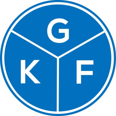 Beyaz arka planda GKF harf logosu tasarımı. GKF yaratıcı daire harfi logosu konsepti. GKF harf tasarımı. Beyaz arkaplanda GKF harfi logo tasarımı. GKF yaratıcı daire harfi logosu konsepti. GKF harf tasarımı.