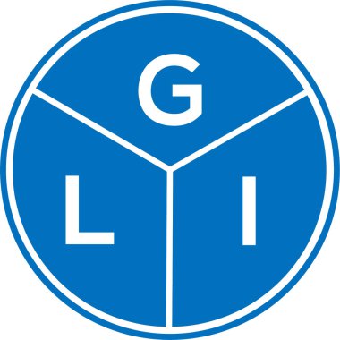 Beyaz arka planda GLI harf logosu tasarımı. GLI yaratıcı daire harfi logosu konsepti. GLI harf tasarımı. Beyaz arka planda GLI harf logosu tasarımı. GLI yaratıcı daire harfi logosu konsepti. GLI harf tasarımı.