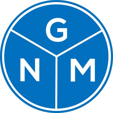 Beyaz arka planda GNM harf logosu tasarımı. GNM yaratıcı daire harfi logosu konsepti. GNM harf tasarımı. Beyaz arkaplanda GNM harf logosu tasarımı. GNM yaratıcı daire harfi logosu konsepti. GNM harf tasarımı.