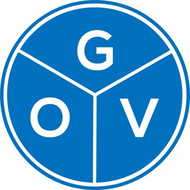 Beyaz arka planda GOV harfi logo tasarımı. GOV yaratıcı daire harfi logosu. GOV harf dizaynı. Beyaz arkaplanda GOV harfi logosu tasarımı. GOV yaratıcı daire harfi logosu. GOV harf tasarımı.